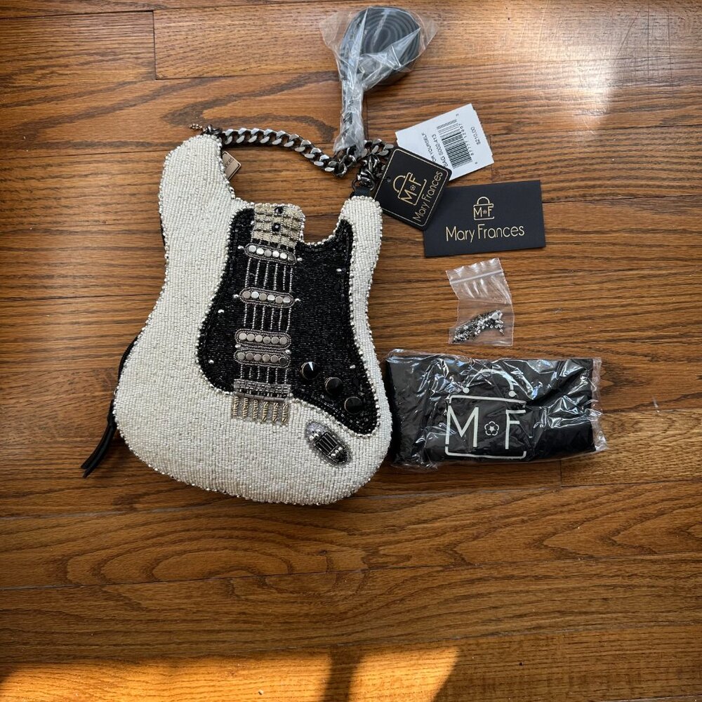 Mary Frances-Fend for Yourself Crossbody Handbag Guitar - Picture 3 of 7